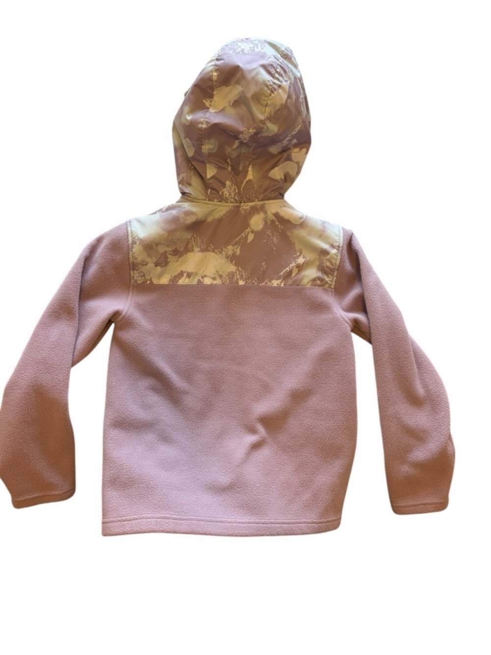 The North Face Kids Hooded Fleece Jacket - Lavender Purple with mountain theme - Picture 2 of 4